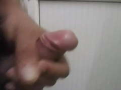 Indian boy mastubating in bathroom