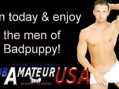 Straight boy Brendan is rock hard from the start