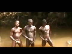 African Twinks Naked in the River