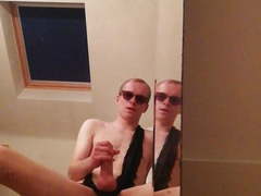 Belgian amateur boy in lingerie cumming