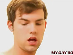 Coworkers Kelan Carr and Preston Ettinger ass fuck in office