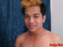 Barebacking ethnic asian teens hard anal and facial